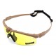 Nuprol Battle Pros Glasses (Tan) (Yellow), Eye protection is the only prerequisite for playing airsoft - it is absolutely essential and is the only base requirement to participate